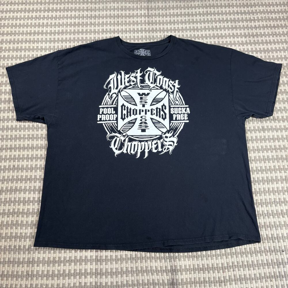 West Coast‎ Choppers Fool Proof Sucka Free Black Graphic T-Shirt Sz 3XL Mens
